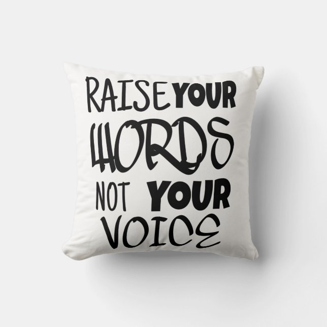 Coussin Levez vos mots T-shirt (Recto)