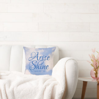 Coussin Levez-vous et brille Bible Verse Christian