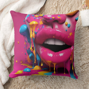 Coussin Lèvres 3D -