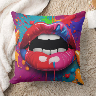Coussin Lèvres 3D -
