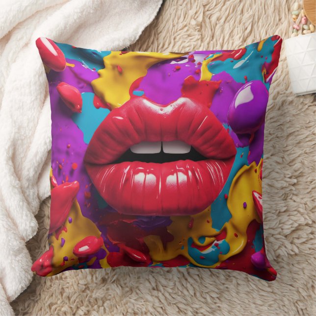 Coussin Lèvres 3D - (Couverture)