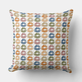 Coussin Lèvres colorées élégantes