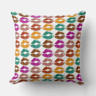 Coussin Lèvres colorées élégantes #22