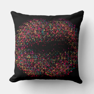 Coussin Lèvres d'art Abstrait modernes #7