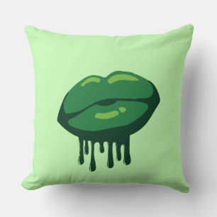 Coussin Lèvres de femme - St. Patrick's Day Designs