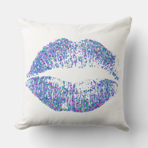 Coussin Lèvres de Parties scintillant multicouleur Grit #2