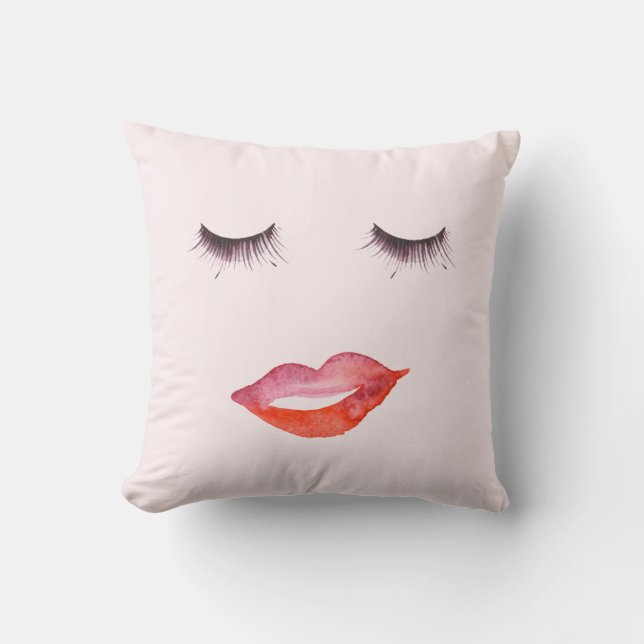 Coussin Lèvres et cils (Recto)