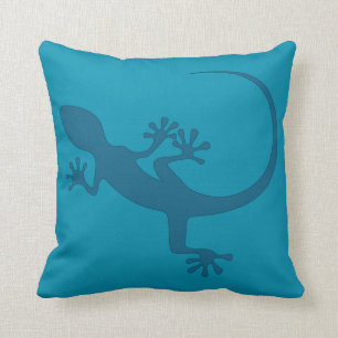 Coussin Lézard bleu, geko - Faraglioni, Capri, Italie