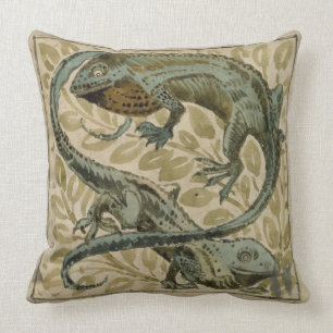 Coussin Lézards, conception pour une tuile (la semaine sur