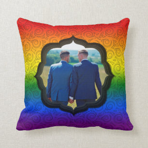 Coussin LGBT Gay Rainbow Pride drapeau Photo personnalisée