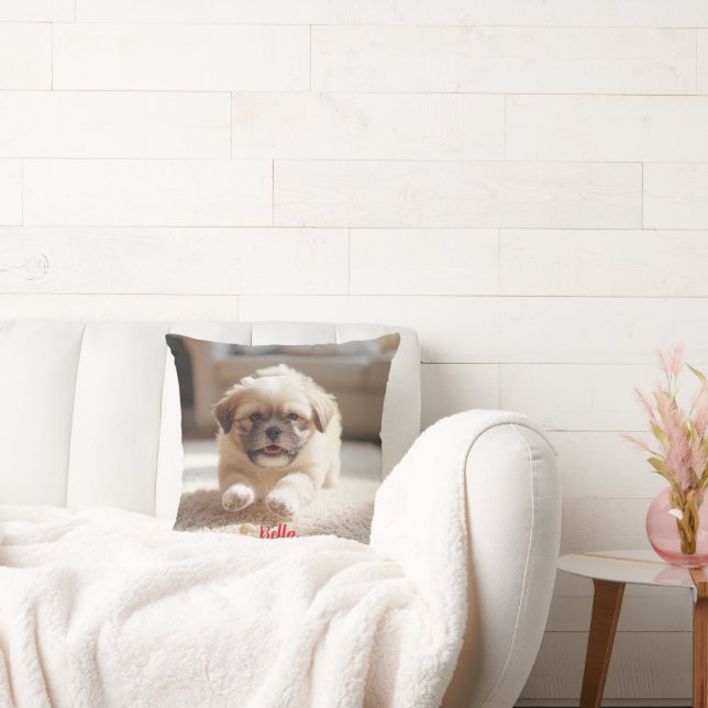 Coussin Lhasa Apso Joueuse Personnalisée (Canapé)