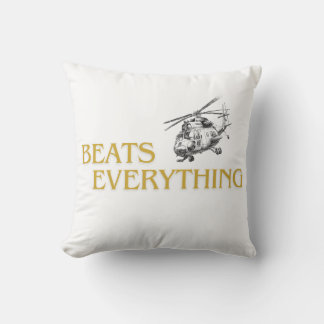 Coussin L'hélicoptère bat tout