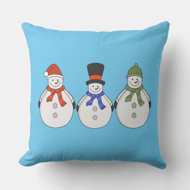 Coussin L'hiver des neiges est arrivé (Recto)