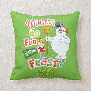 Coussin L'hiver ne s'amuse pas sans Frosty le Snowman™