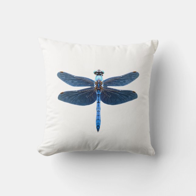 Coussin Libellule bleue - Ento amateur d'insectes faune (Recto)