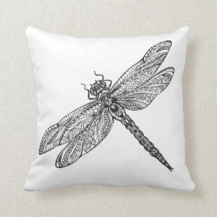 Coussin Libellule dans le style