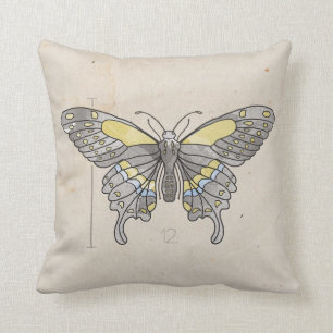 Coussin Libellule de séries d'insectes + Papillon 2 pour 