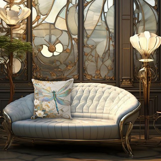 Coussin Libellule gracieuse Nouveau intemporel (Créateur téléchargé)