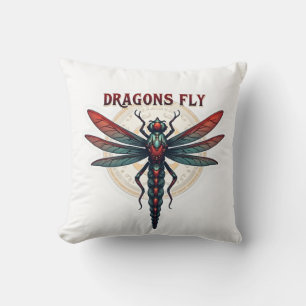 Coussin Libellule Steampunk Usinée Cool - Dragons Volent -