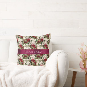Coussin Libellules et Roses à la Crème