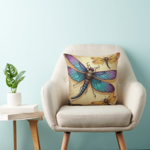 Coussin Libellules Steampunk