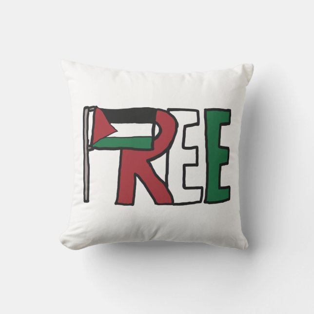 Coussin Libérez la Palestine (Recto)