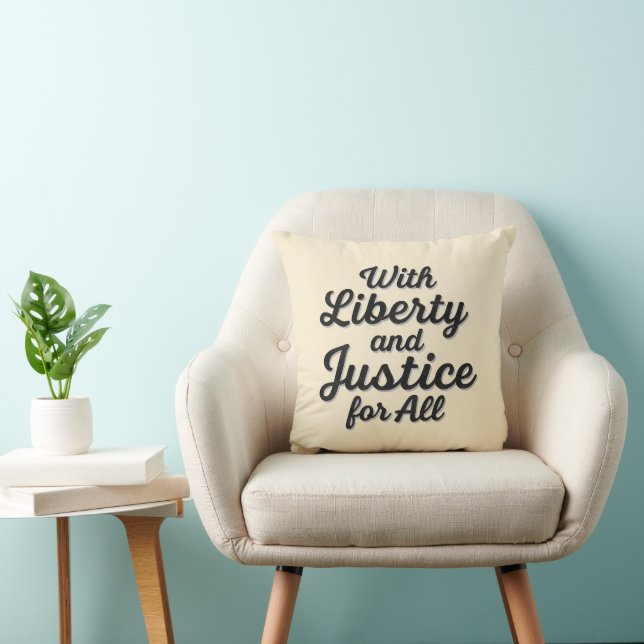 Coussin Liberté et justice pour tous pour la liberté de pr (Chaise)