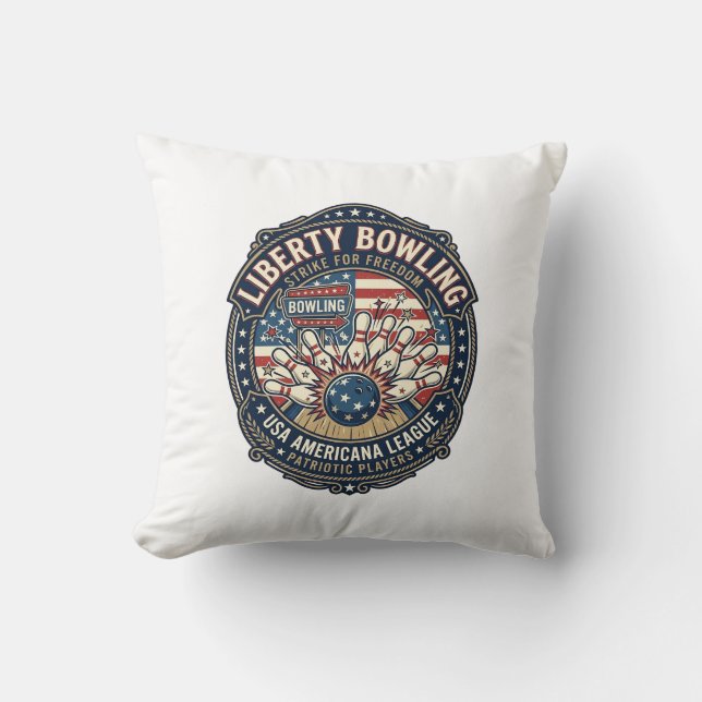 Coussin Liberty Bowling Patriotique Bowling Patriotique Vi (Recto)