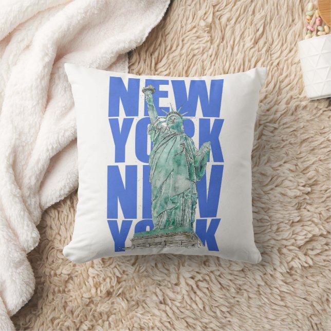 Coussin Liberty Statue New York (Couverture)