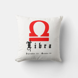 Coussin Libra, Horoscope, zodiaque, astrologie
