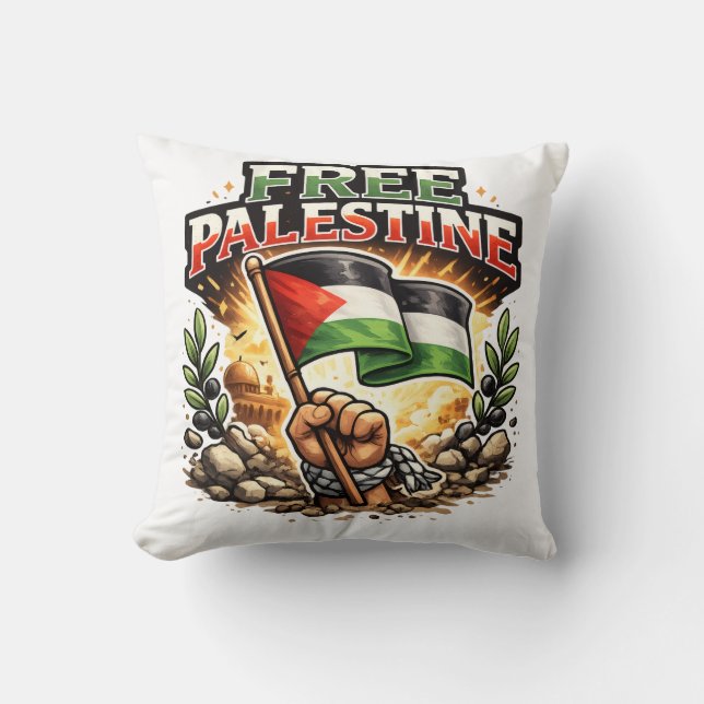 Coussin Libre la Palestine (Recto)