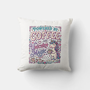 Coussin Licorne alimentée par le café et la magie de licor