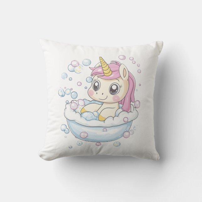 Coussin Licorne Bain Moussant (1) (Recto)