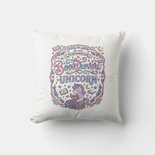 Coussin Licorne Booktrovert Licorne Amusant Cadeau Mignon