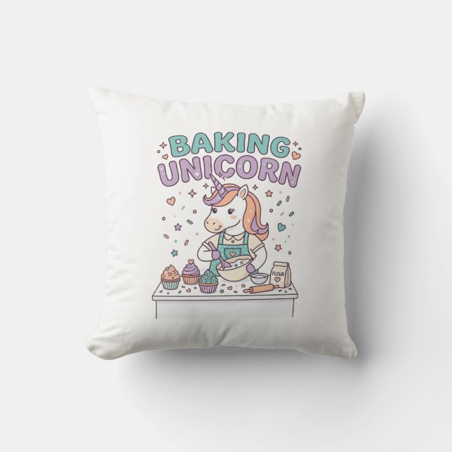 Coussin Licorne Cuisson Licorne Produit Branché Graphique_ (Recto)