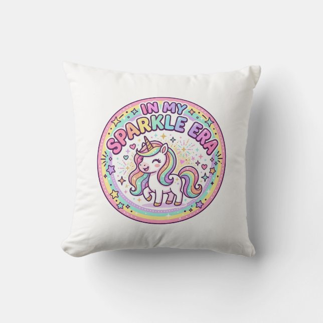 Coussin Licorne Dans Mon Ère Étincelante Impression Drôle  (Recto)
