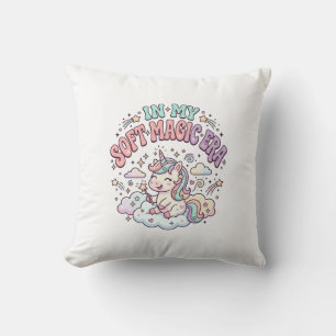 Coussin Licorne Dans Mon Produit De Style Rétro Ère De Mag