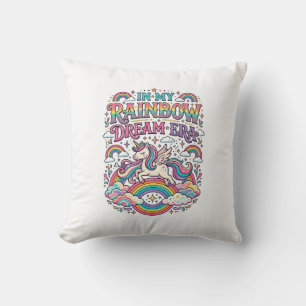Coussin Licorne Dans Mon Rêve Arc-En-Ciel Ère Vêtements Co