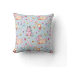 Licorne et aquarelle florale de conte de fées past