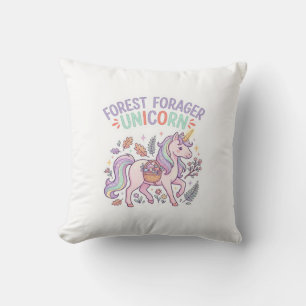 Coussin Licorne Forest Forager Licorne Conception Graphiqu
