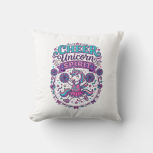 Coussin Licorne Joie Esprit de Licorne Coloré POD Artwork_
