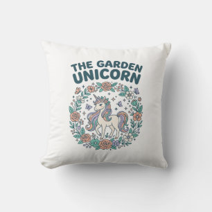 Coussin Licorne Le Jardin Licorne T-Shirt Design Tendance_