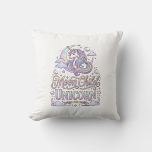 Coussin Licorne Lune Enfant Licorne Conception Originale Z