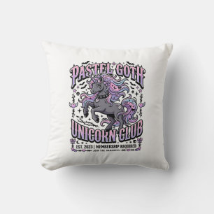 Coussin Licorne Pastel Goth Licorne Club Commercial Sticke
