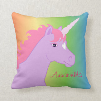 Coussin Licorne personnalisée