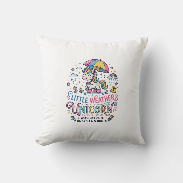 Coussin Licorne Petit Temps Licorne Tendance Chemise Graph (Recto)