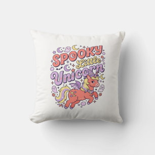 Coussin Licorne Petite Licorne Effrayante Fantaisiste Fond