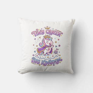 Coussin Licorne Petite Reine Grand Royaume Idée Cadeau Aut