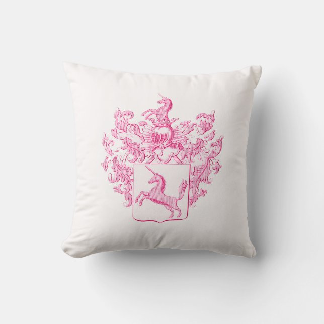 Coussin Licorne Rose (Recto)