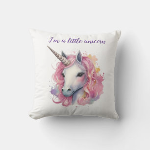 Coussin licorne rose mignonne